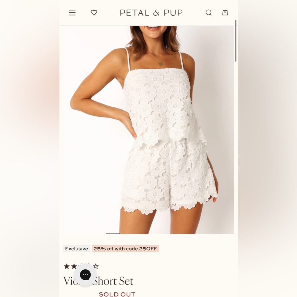 Petal & Pup Violet Short Set